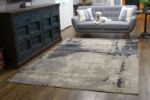 Abstract Area Rug Brown