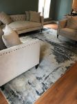 Abstract Area Rug Brown