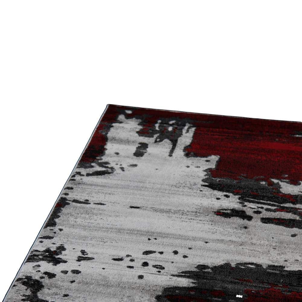 Abstract Area Rug in Bold Red ChicagoCozy Rugs Chicago