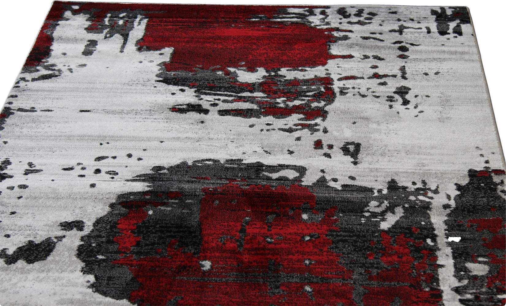 Abstract Area Rug in Bold Red ChicagoCozy Rugs Chicago