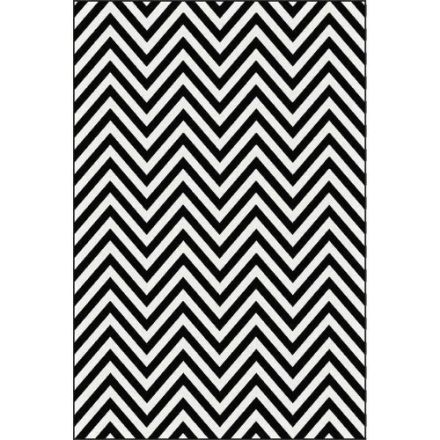 Picture of Chevron Black & White Rug