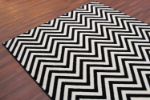 Picture of Chevron Black & White Rug