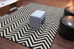 Picture of Chevron Black & White Rug