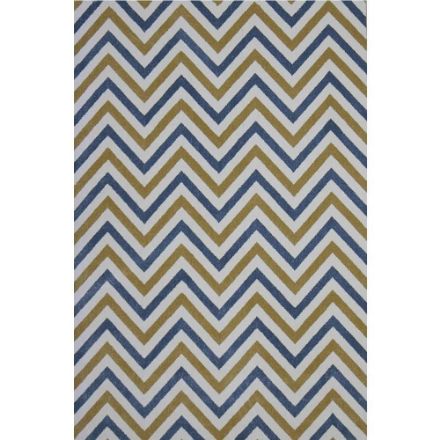 Picture of Chevron Blue & Yellow Rug