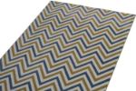 Picture of Chevron Blue & Yellow Rug