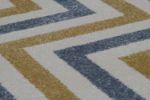 Picture of Chevron Blue & Yellow Rug