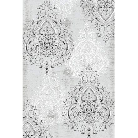 Picture of Damask Gray & White Rug