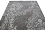 Picture of Damask Tone on Tone Gray Rug