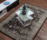 Picture of Distressed Vintage Brown Rug