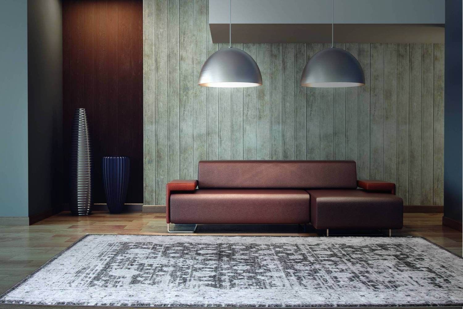 Distressed Vintage Gray Rug ChicagoCozy Rugs Chicago