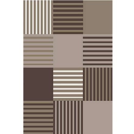 Geometric-Checker-Brown-Rug