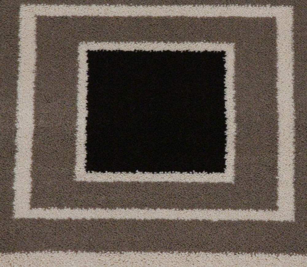 Geometric Squares Brown Rug ChicagoCozy Rugs Chicago