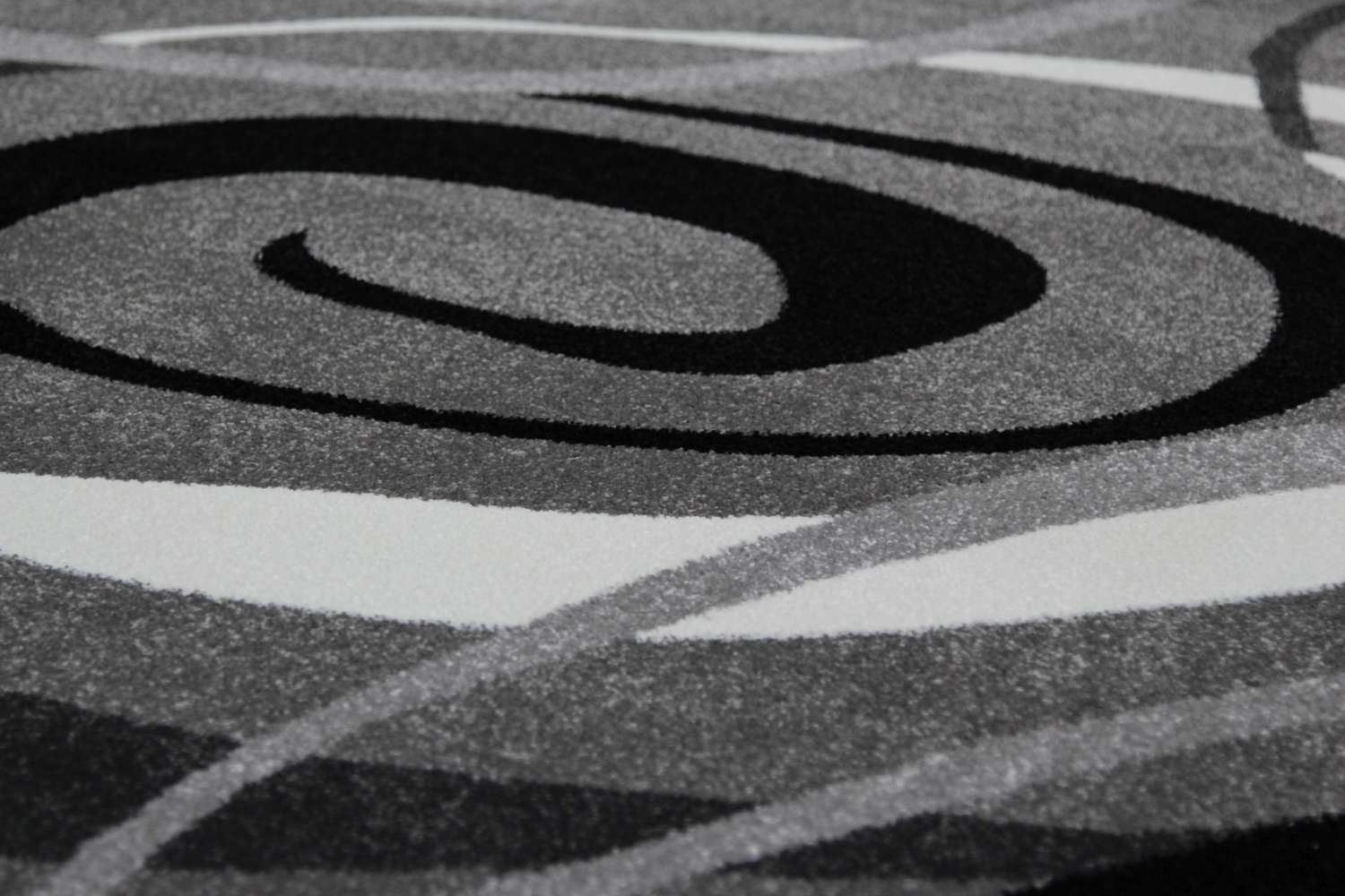 Gray Rug with Circles ChicagoCozy Rugs Chicago