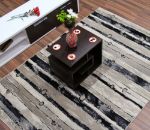 Neutral-Striped-Brown-Rug