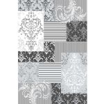 Patchwork-Damask-Rug-Gray