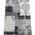 Patchwork-Damask-Rug-Gray