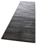 Subtle Striped Gray and Black Rug Runner