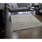 Tassel Plush Shag Abstract Rug-3