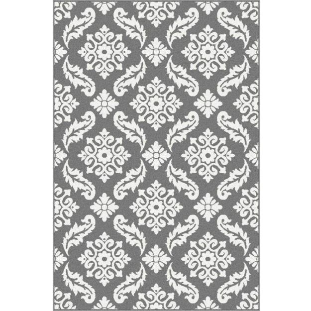 Picture of Transitional Floral Gray Rug