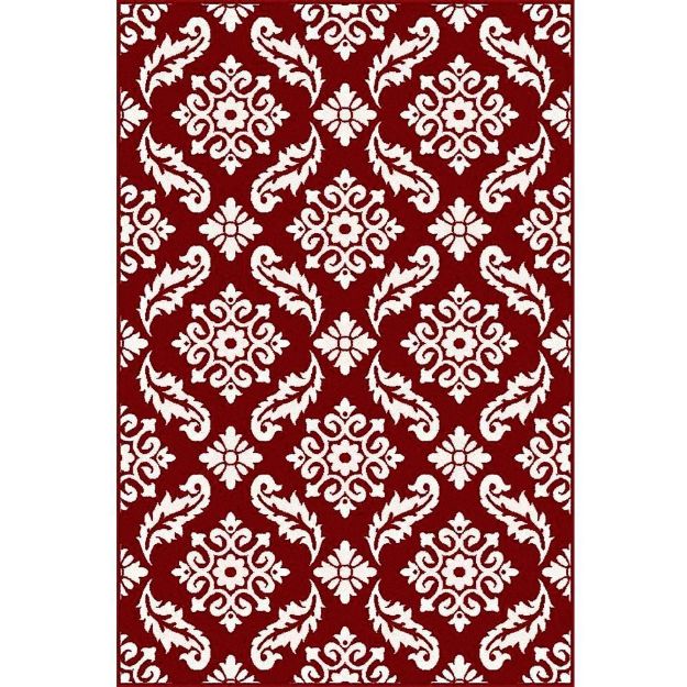 Picture of Transitional Floral Red Rug