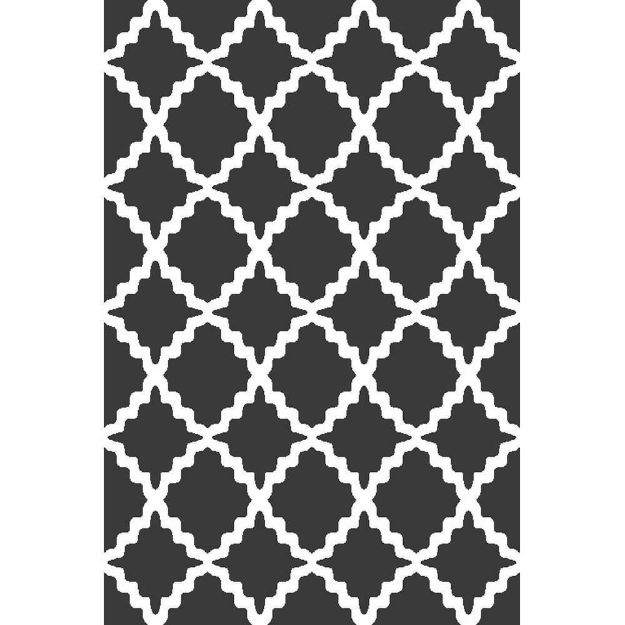 Picture of Trellis Dark Gray Rug