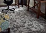 Picture of Vintage and Faded Look Gray Rug