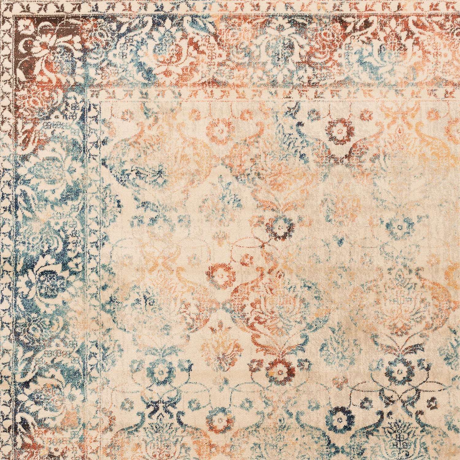 Vintage Floral Multi Colored Rug ChicagoCozy Rugs Chicago