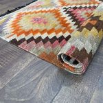 Picture of 2'7"x3'9" Handmade Wool Kilim Rug – Multicolor Turkish Small Area Rug