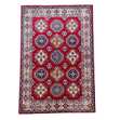 Picture of Handmade 4'2"x6'2" Turkish Red Rug – Traditional Geometric Medallion Pattern, Boho Area Rug