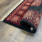 Picture of 1'10" x 3' Handmade Turkish Wool Rug | Vintage Black Tribal Rug | Boho Small Rug