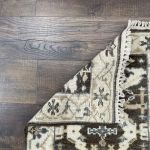 Picture of 2' x 3' Handmade Turkish Wool Rug | Vintage Brown Area Rug | Boho Small Rug