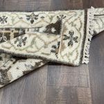 Picture of 2' x 3' Handmade Turkish Wool Rug | Vintage Brown Area Rug | Boho Small Rug