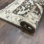 Picture of 2' x 3' Handmade Turkish Wool Rug | Vintage Brown Area Rug | Boho Small Rug