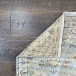 Picture of 1'10" x 3'1" Handmade Turkish Wool Rug - Vintage Floral Area Rug | Soft Blue Boho Rug