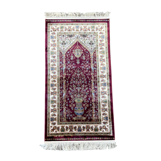Picture of 2'2"x4'3" Modal Silk Rug – Luxuriously Soft, Eco-Friendly Accent Rug for Entryways, Bedrooms, or Small Spaces