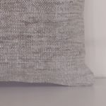 Picture of Solid Wool Rug Pillow 16x16 - Vintage Hand Knotted Wool Kilim Pillow for Couch - Neutral Serene Rug Throw Pillow