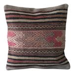 Picture of Antique Kilim Pillow Cover 16x16 - Vintage Rug Throw Pillow - Ideal Decorative Gift for Sofa & Couch