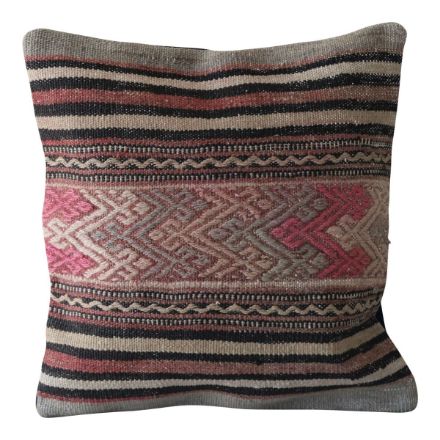 Picture of Antique Kilim Pillow Cover 16x16 - Vintage Rug Throw Pillow - Ideal Decorative Gift for Sofa & Couch