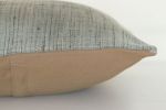 Picture of Solid Wool Rug Pillow 18x18 - Vintage Hand Knotted Wool Kilim Pillow for Couch