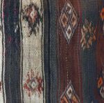 Picture of Bohemian Pastel Brown Kilim Pillow | Handmade Pillow Cover | 16x16 Inches | Decorative Wool Cotton Pillowcase