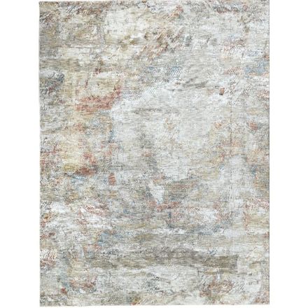 Picture of Sisley Abstract Neutral Cream Blue Low Pile Soft Rug