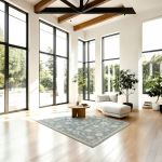 Picture of Sisley Blue Gray Oushak Distressed Rug