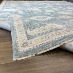 Picture of Sisley Blue Gray Oushak Distressed Rug