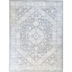 Picture of Sisley Distressed Gray Silver Vintage Medallion Rug