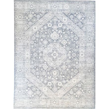 Picture of Sisley Distressed Gray Silver Vintage Medallion Rug