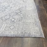 Picture of Sisley Distressed Gray Silver Vintage Medallion Rug