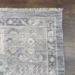 Picture of Sisley Distressed Gray Silver Vintage Medallion Rug